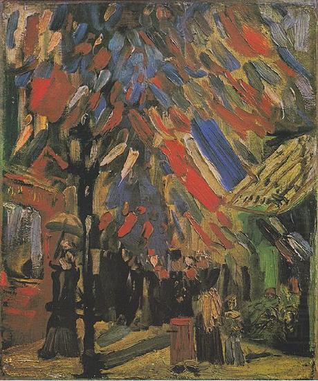 Vincent Van Gogh The 14th July in Paris china oil painting image